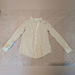 Women's Daytrip Olive Checkered Casual Shirt
